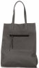 GEANȚĂ DIN PIELE shopper bag Vittoria Gotti grafit V8622